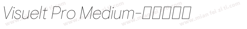 Visuelt Pro Medium字体转换